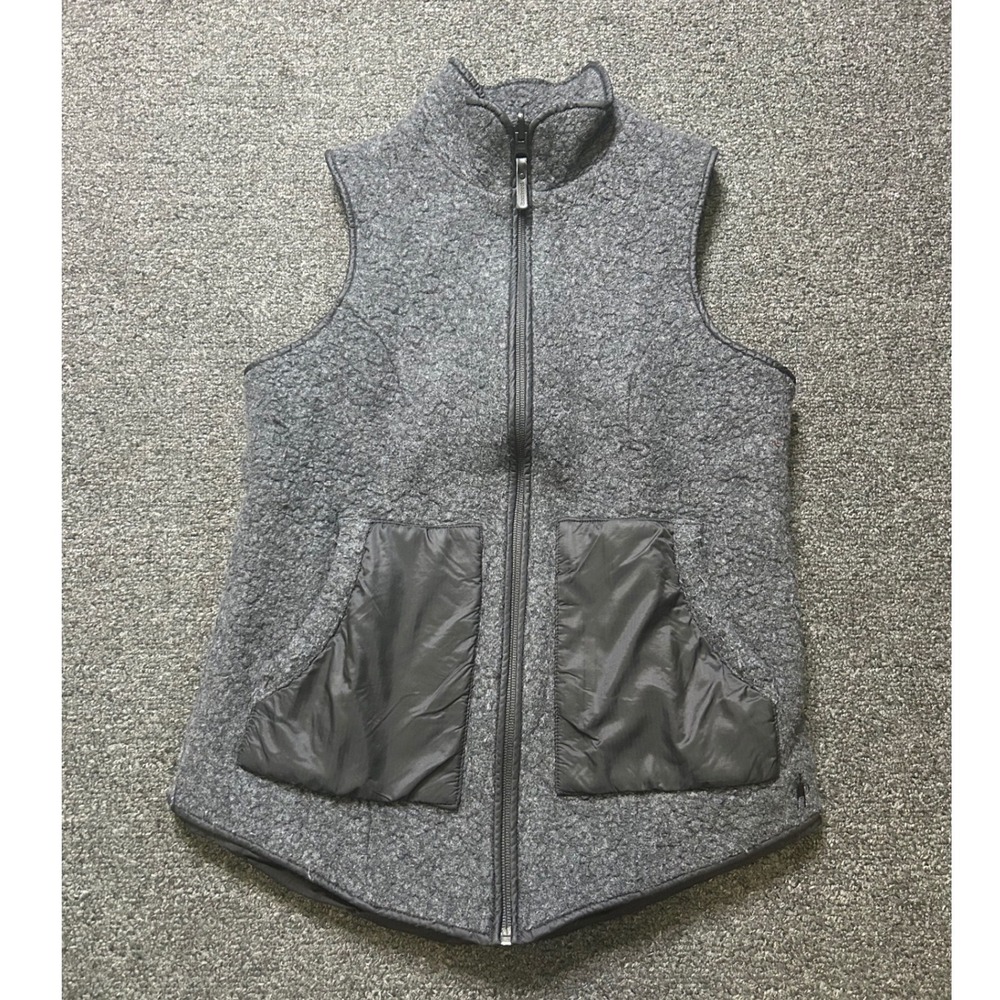 Smartwool Anchor Line Reversible Vest Gray Womens XS SW019268 Outdoors Full Zip
